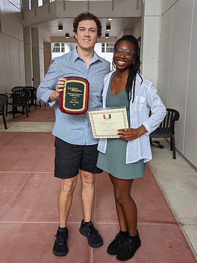 ACES team member, Stephanie Wright, with award